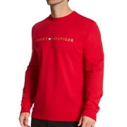 Mens Tommy Hilfiger 09T3896 Lounge Long Sleeve Sweatshirt Mahogany XL
