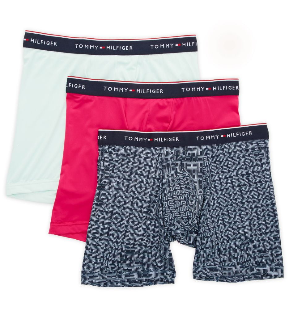 Men's Tommy Hilfiger 09T4240 Everyday Microfiber Boxer Brief - 3 Pack  (Drizzle L) 