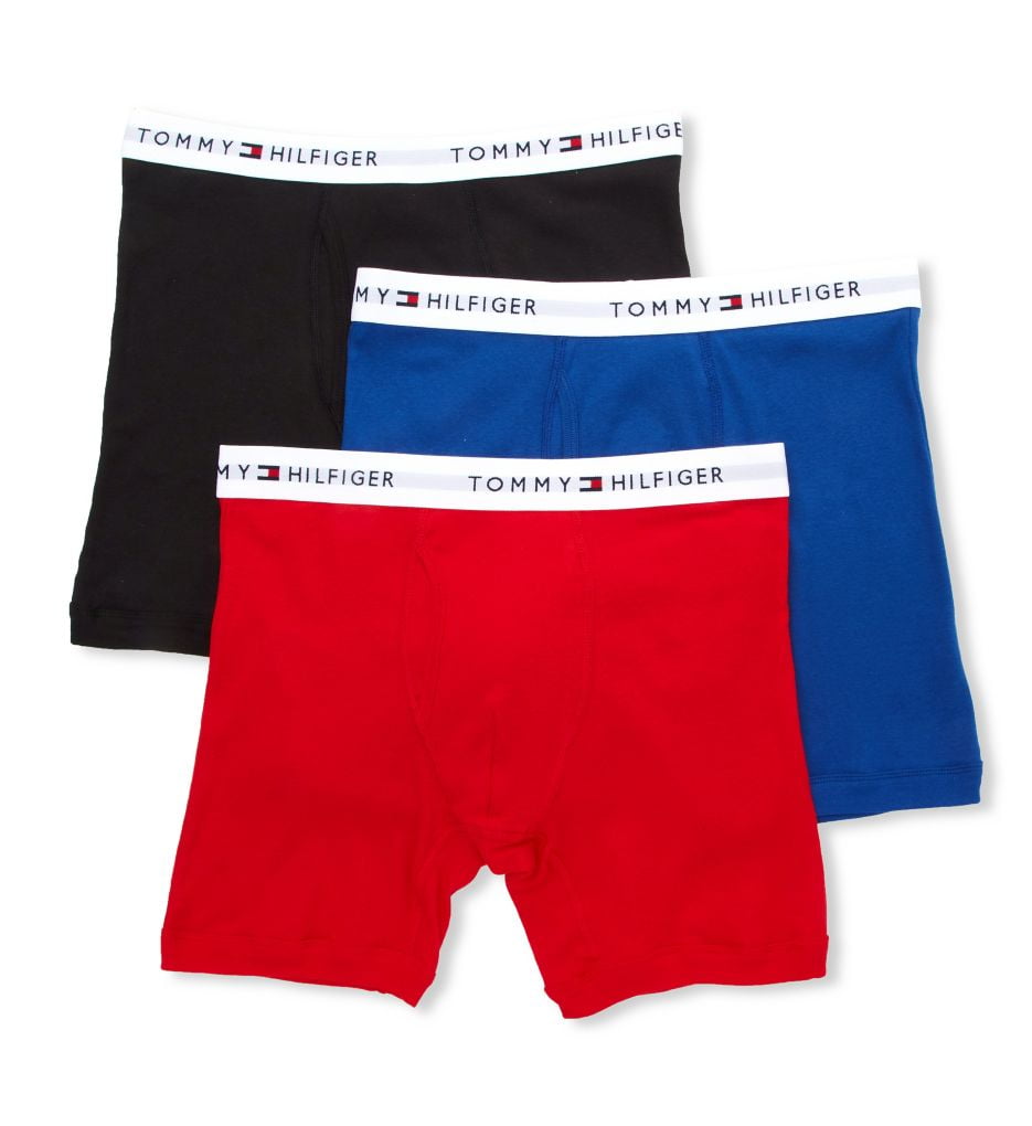 Men's Tommy Hilfiger 09TE001 Basic 100% Cotton Boxer Brief - 3 Pack 