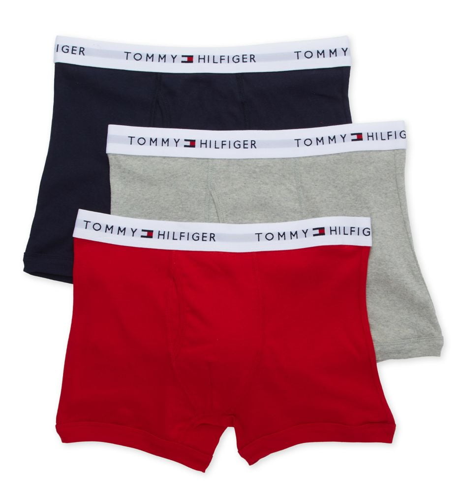 Tommy Hilfiger Men's 3-Pack Classic Trunk 09tq002608, Red/White/Navy,S - US  