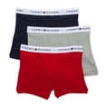 thumbnail image 1 of Men's Tommy Hilfiger 09TQ002 100% Cotton Trunks - 3 Pack (Gray/Red/Navy XL), 1 of 1