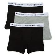 Mens Tommy Hilfiger 09TQ002 100% Cotton Trunks - 3 Pack Multi Gray/Black S