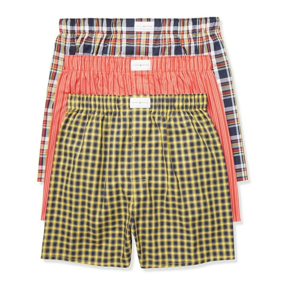 Men's Tommy Hilfiger 09TV063 Cotton Classics Woven Boxers - 3 Pack (Multi 3 M)