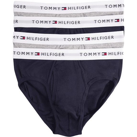 Men's Tommy Hilfiger 4-pack Cotton Classic Briefs Color: Gray Black Size: S