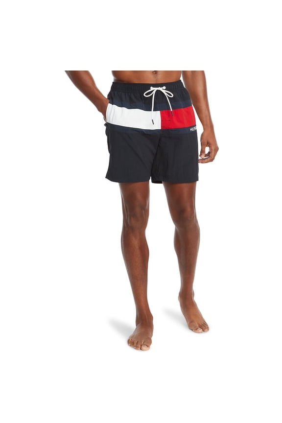 Men's Tommy Hilfiger Flag Swim Trunks Color: Desert Sky Size: L