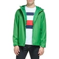 thumbnail image 1 of Men's Tommy Hilfiger Hooded Rain Jacket Color: Marine Green Size: XL, 1 of 4