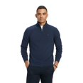 thumbnail image 1 of Men's Tommy Hilfiger Logo Quarter-Zip Top Color: Desert Sky Size: XXL, 1 of 4