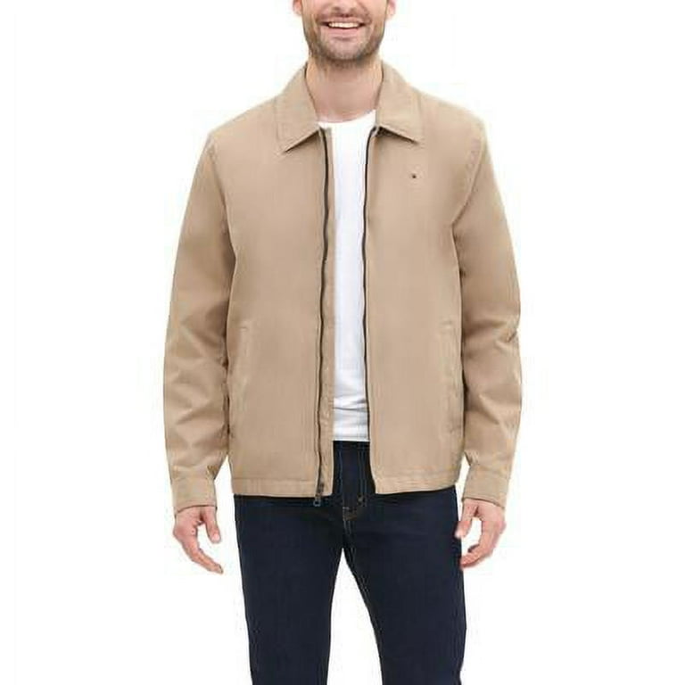 Men's Tommy Hilfiger Micro-Twill Golf Jacket Color: Khaki Size: M