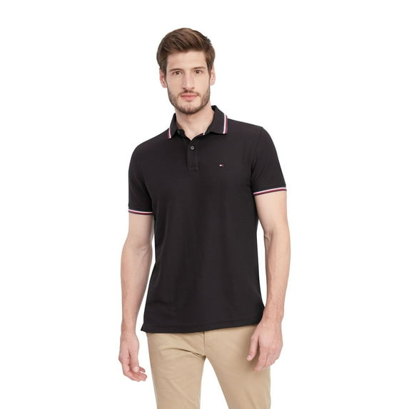 Men's Tommy Hilfiger Tommy Tipped Polo Shirt Color: Dark Sable Size: XL