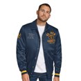 thumbnail image 1 of Men's Tommy Jeans Navy Denver Nuggets Jacob Chain Stitch Applique Full-Snap Varsity Jacket, 1 of 3