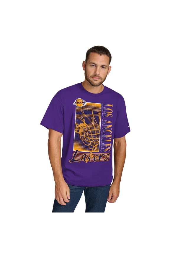 Men's Tommy Jeans Purple Los Angeles Lakers Noah Swish T-Shirt