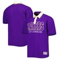 thumbnail image 1 of Men's Tommy Jeans Purple Los Angeles Lakers Stanley Pique Polo, 1 of 3