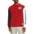 thumbnail image 1 of Men's Tommy Jeans Red Atlanta Hawks Richie Color Block Long Sleeve T-Shirt, 1 of 3