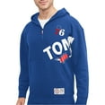thumbnail image 1 of Men's Tommy Jeans Royal Philadelphia 76ers Bernard Half-Zip Hoodie, 1 of 2