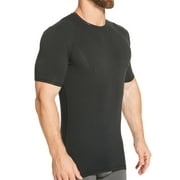 Men's Tommy John 1001112 Cool Cotton Crew Neck Undershirt (Black L)