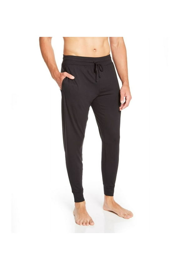 Men's Tommy John 1002157 Second Skin Lounge Jogger (Black XL)