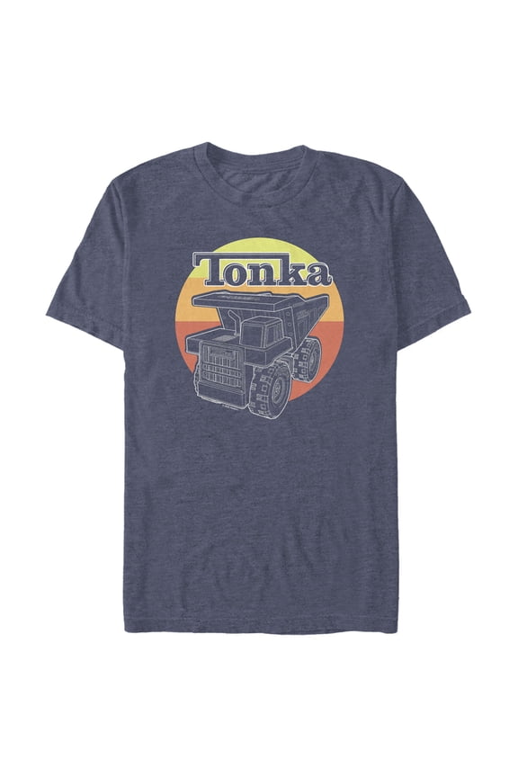 Men's Tonka Retro Truck Graphic Tee Navy Blue Heather 3X Large