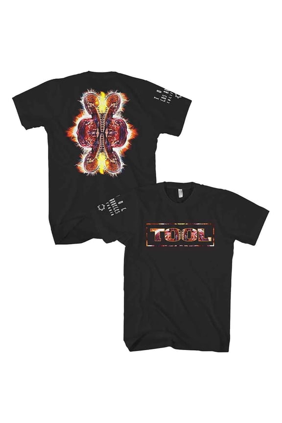 Men's Tool Parabola Logo (Back & Sleeve Print) T-shirt Large Black