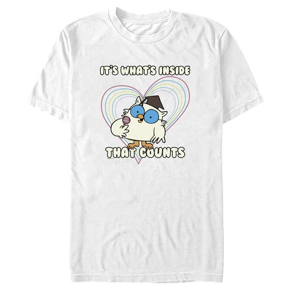 Men's Tootsie Pop Mr. Owl It's What's Inside That Counts  Graphic Tee White 3X Large