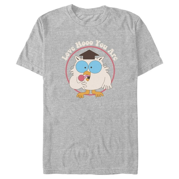 Men's Tootsie Pop Mr. Owl Love Hooo You Are  Graphic Tee Athletic Heather Small