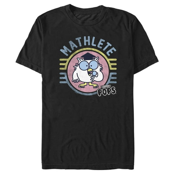 Men's Tootsie Pop Mr. Owl Mathlete Graphic Tee Black Small