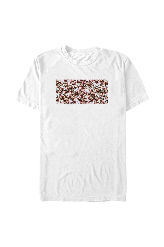 Men's Tootsie Roll Classic Candy Collage  Graphic Tee White Medium