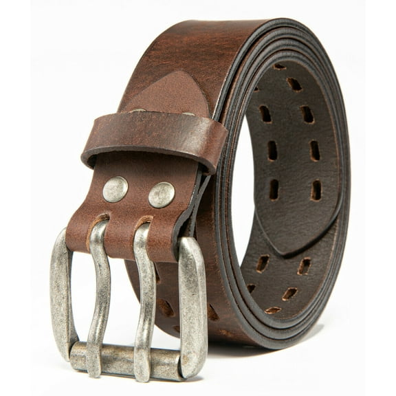 Men’s Top Grain Leather Belts for Men Genuine Solid Belt Workmen 1.5inch Width