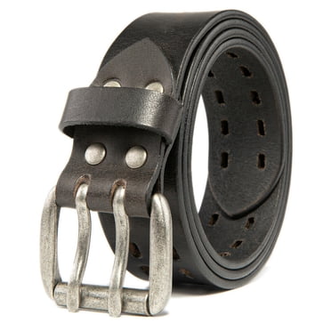 Wrangler Men's Leather Casual Belt - Everyday Wear For Jeans And Khakis