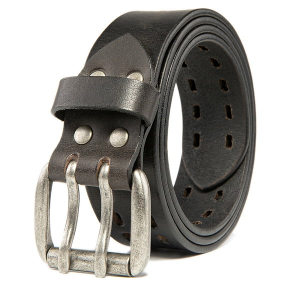 Men’s Top Grain Leather Belts for Men Genuine Solid Belt Workmen 1.5inch Width