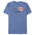 thumbnail image 1 of Men's Top Gun American Flag Aviator Sunglasses Logo  Graphic T-Shirt, 1 of 5