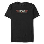 Mens Top Gun Distressed Movie Logo Graphic T-Shirt