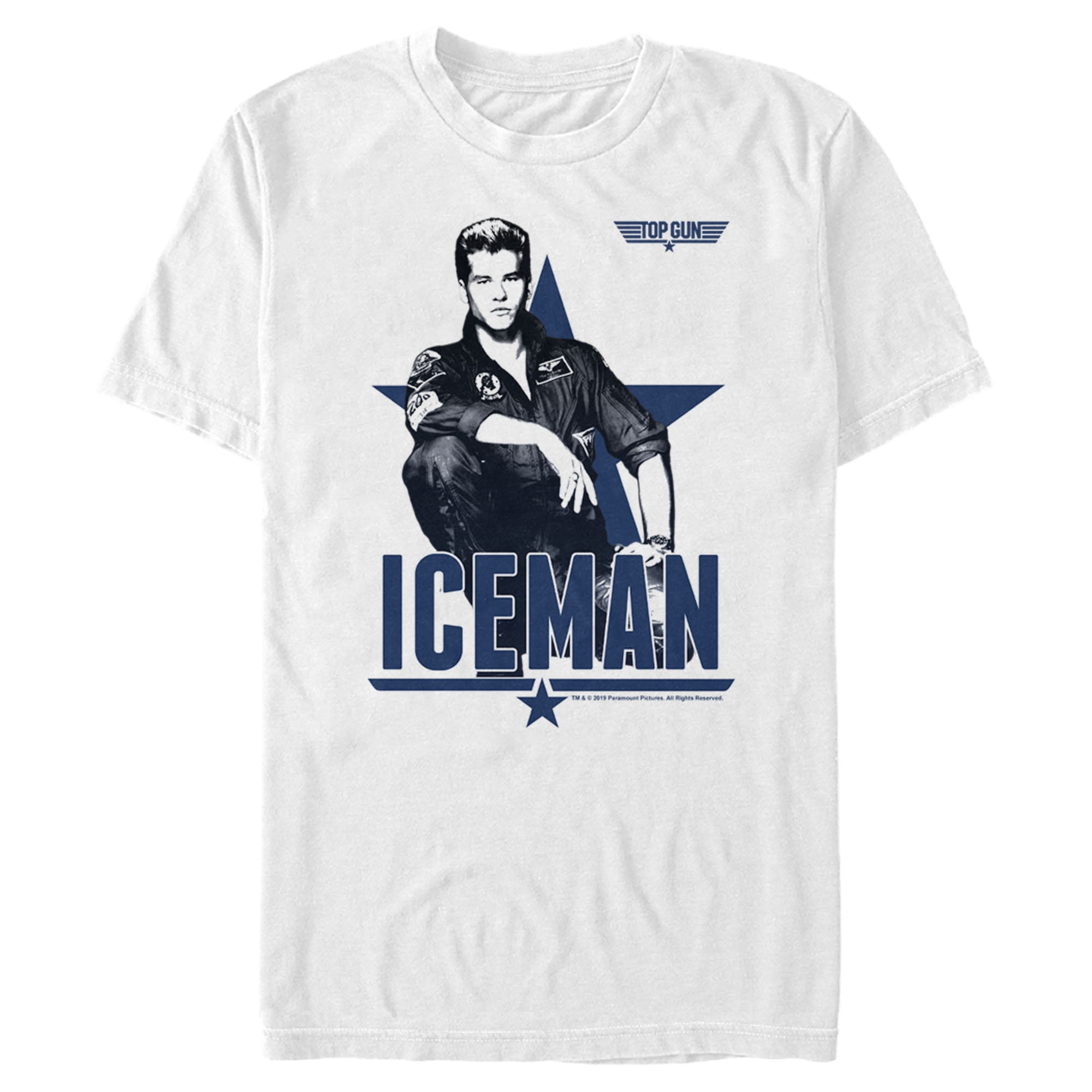 Men s Top Gun Iceman Sketch Graphic T Shirt Walmart