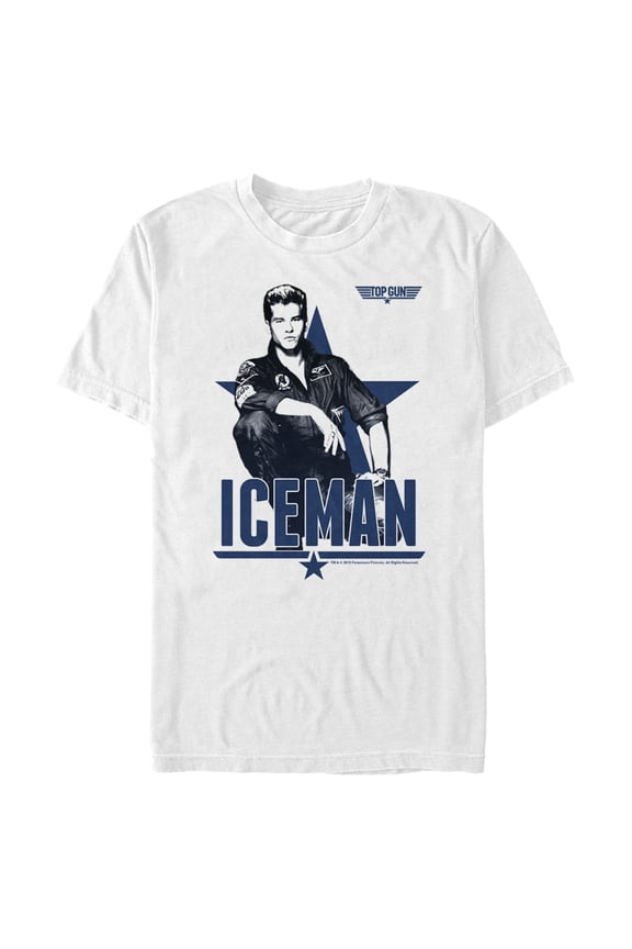 Men's Top Gun Iceman Sketch  Graphic T-Shirt