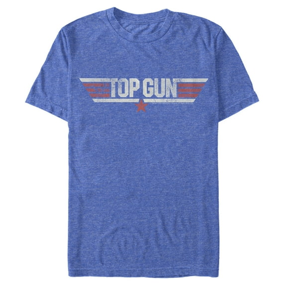 Men's Top Gun Logo Distressed Graphic T-Shirt