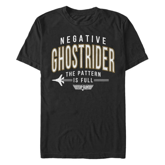 Men's Top Gun Negative Ghost Rider the Pattern Is Full Graphic T-Shirt