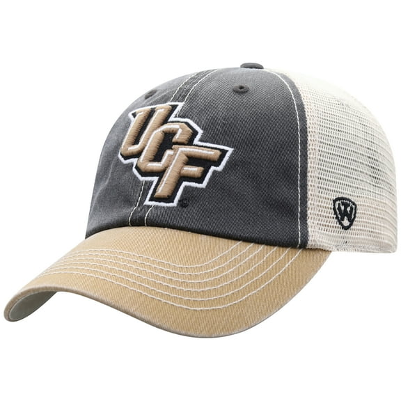 Men's Top of the World Black/Gold UCF Knights Off Road Adjustable Trucker Hat