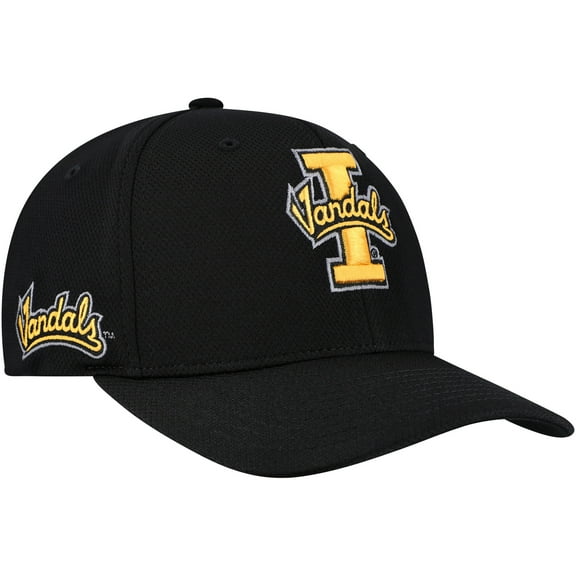 Men's-Top of the World Black Idaho Vandals Reflex Performance Flex Hat