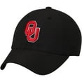thumbnail image 1 of Men's Top of the World Black Oklahoma Sooners Primary Logo Staple Adjustable Hat, 1 of 4