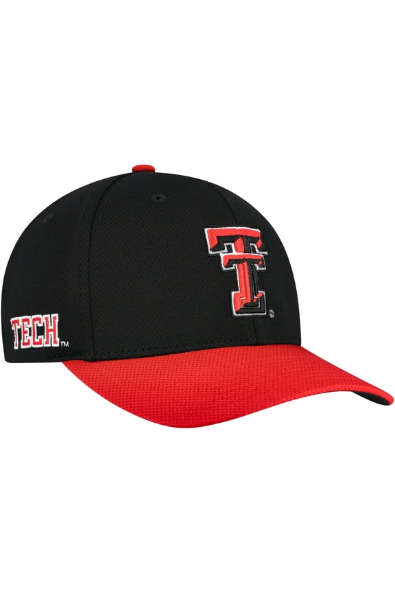 Men's Top of the World Black/Red Texas Tech Red Raiders Reflex Two-Tone Flex Hat