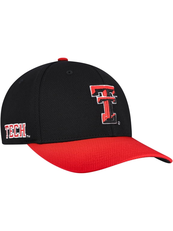 Men's Top of the World Black/Red Texas Tech Red Raiders Reflex Two-Tone Flex Hat