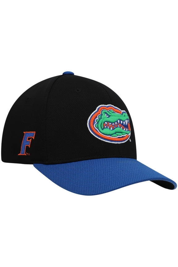 Men's Top of the World Black/Royal Florida Gators Two-Tone Reflex Hybrid Tech Flex Hat