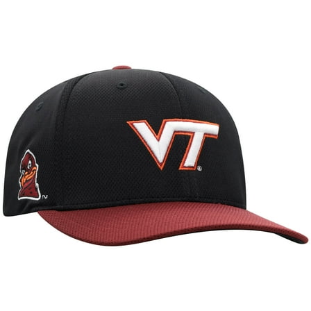 Men's-Top of the World  Black Virginia Tech Hokies Reflex Fitted Hat