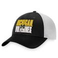 thumbnail image 1 of Men's Top of the World Black/White Michigan Wolverines Stockpile Trucker Snapback Hat, 1 of 4