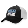 thumbnail image 1 of Men's Top of the World Black/White North Carolina Tar Heels Stockpile Trucker Snapback Hat, 1 of 4