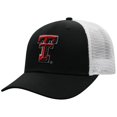 thumbnail image 1 of Men's Top of the World Black/White Texas Tech Red Raiders Trucker Snapback Hat, 1 of 4