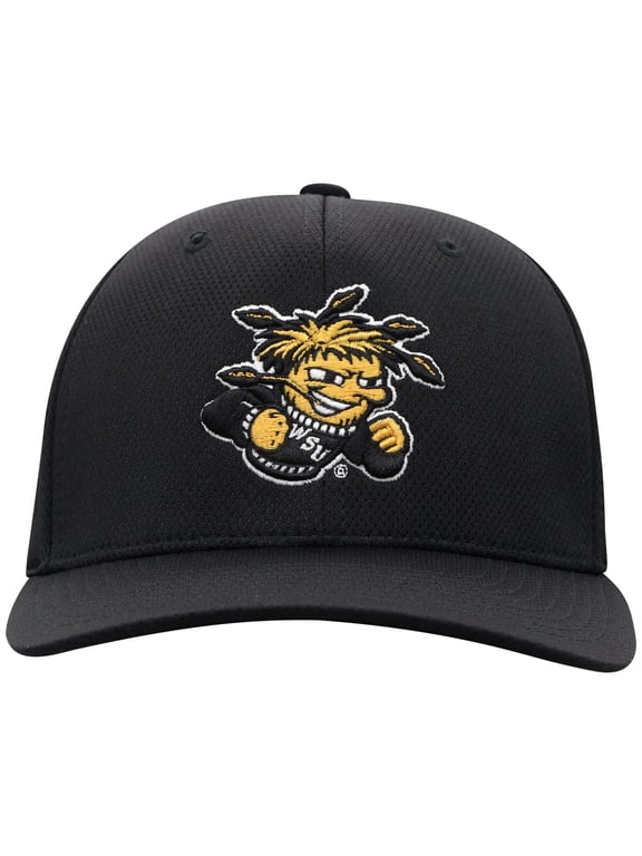 Men's Top of the World Black Wichita State Shockers Reflex Flex Hat