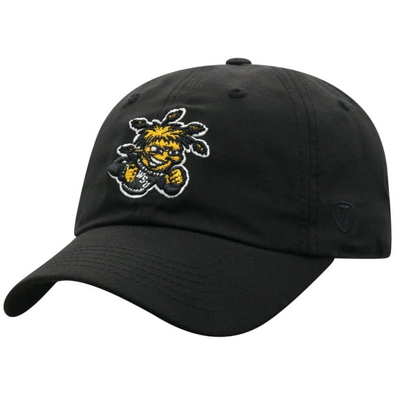 Men's-Top of the World Black Wichita State Shockers Staple Adjustable Hat