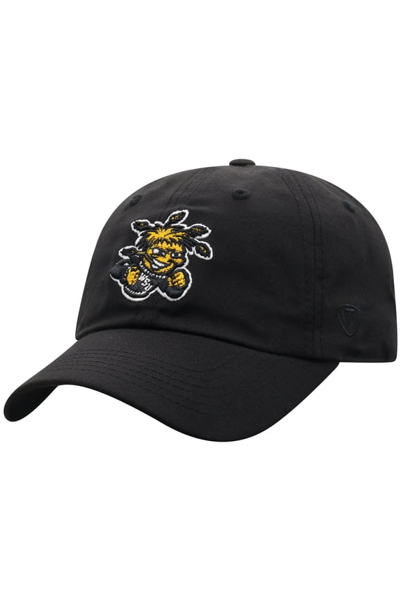 Men's-Top of the World Black Wichita State Shockers Staple Adjustable Hat