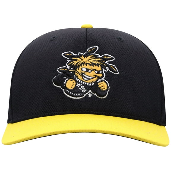 Men's Top of the World Black/Yellow Wichita State Shockers Reflex Two-Tone Flex Hat