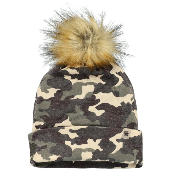 Men's-Top of the World Camo Kentucky Wildcats OHT Military Appreciation Cuffed Knit Hat with Pom